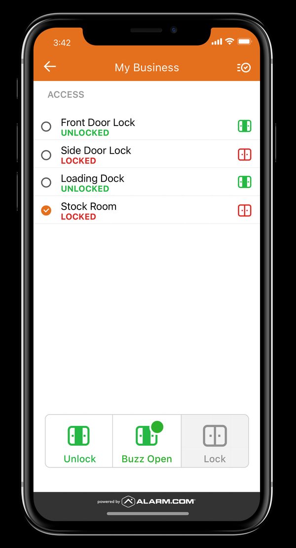 Control4 mobile app interface for whole-home automation management